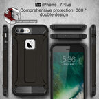 For iPhone 8 Plus & 7 Plus Tough Armor TPU + PC Combination Case, For...