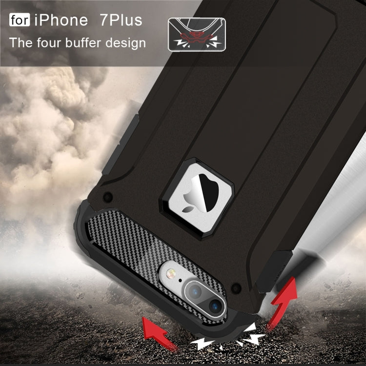 For iPhone 8 Plus & 7 Plus Tough Armor TPU + PC Combination Case, For...