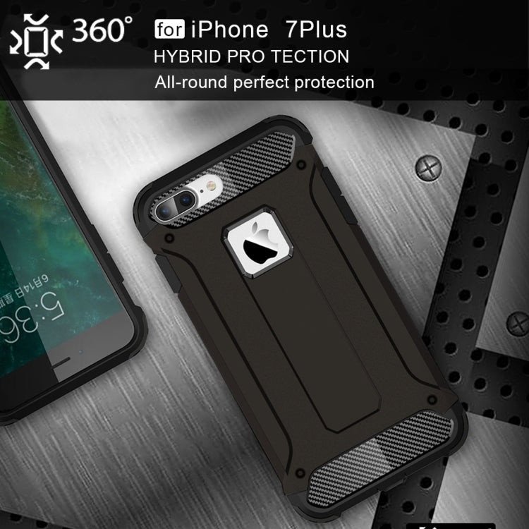 For iPhone 8 Plus & 7 Plus Tough Armor TPU + PC Combination Case, For...