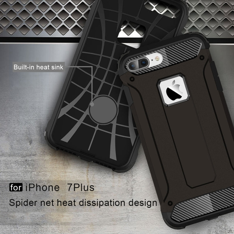 For iPhone 8 Plus & 7 Plus Tough Armor TPU + PC Combination Case, For...