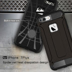 For iPhone 8 Plus & 7 Plus Tough Armor TPU + PC Combination Case, For...