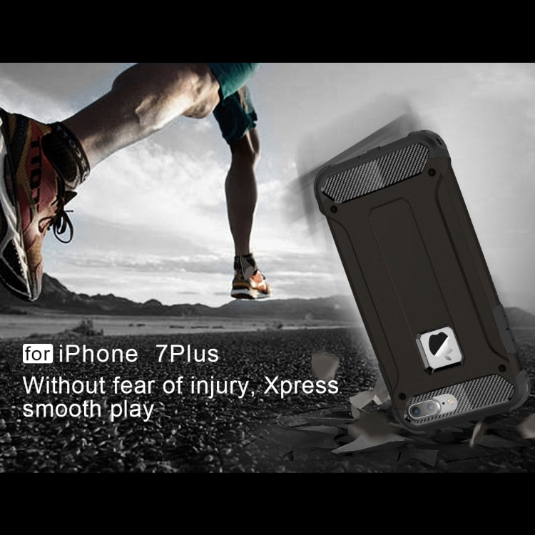 For iPhone 8 Plus & 7 Plus Tough Armor TPU + PC Combination Case, For...