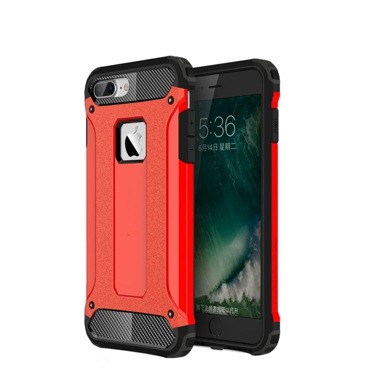 For iPhone 8 Plus & 7 Plus Tough Armor TPU + PC Combination Case, For...