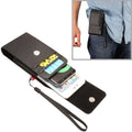 Universal Litchi Texture Vertical Flip Upright Lattice PU Leather Case / Waist Bag with Back Splint & Card Slots & Lanyard for iPhone 8 Plus & 7 Plus , Galaxy Note 8 / S8 Plus / S9+, Huawei Mate 8, For 6.0 inch and Below Phones For 6.0 inch and Below Phones