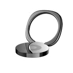 2pcs Universal 360 Degrees Rotatable Privity Metal Ring Holder Bracket for iPhone, Samsung, HTC, LG, Huawei, Xiaomi, vivo, OPPO, Meizu Mobile Phones or Tablets, Built in Iron Sheet, Support Magnets Black
