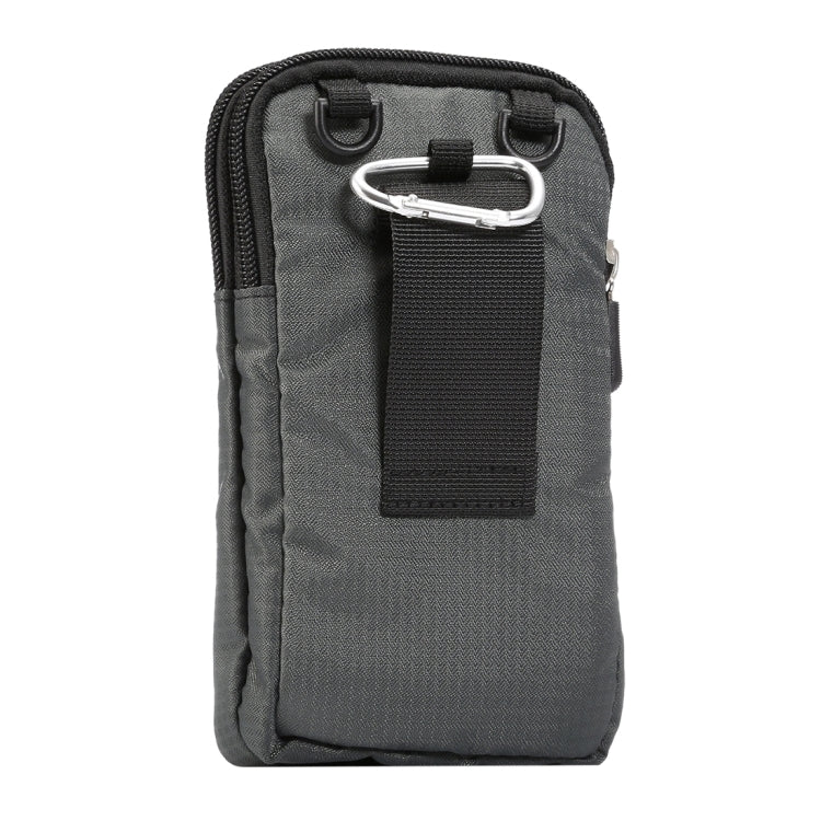 Universal Multi-function Plaid Texture Double Layer Zipper Sports Waist Bag / Shoulder Bag for iPhone X & 7 & 7 Plus / Galaxy S9+ / S8+ / Note 8 / Sony Xperia Z5 / Huawei Mate 8, Size: 16.5 x 9.0 x 3.0cm – Durable Build, Easy to Use