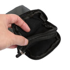 Universal Multi-function Plaid Texture Double Layer Zipper Sports Waist Bag / Shoulder Bag for iPhone X & 7 & 7 Plus / Galaxy S9+ / S8+ / Note 8 / Sony Xperia Z5 / Huawei Mate 8, Size: 16.5 x 9.0 x 3.0cm – Durable Build, Easy to Use