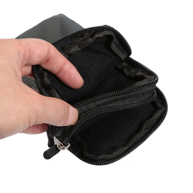 Universal Multi-function Plaid Texture Double Layer Zipper Sports Waist Bag / Shoulder Bag for iPhone X & 7 & 7 Plus / Galaxy S9+ / S8+ / Note 8 / Sony Xperia Z5 / Huawei Mate 8, Size: 16.5 x 9.0 x 3.0cm – Durable Build, Easy to Use