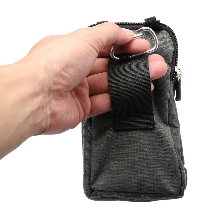 Universal Multi-function Plaid Texture Double Layer Zipper Sports Waist Bag / Shoulder Bag for iPhone X & 7 & 7 Plus / Galaxy S9+ / S8+ / Note 8 / Sony Xperia Z5 / Huawei Mate 8, Size: 16.5 x 9.0 x 3.0cm – Durable Build, Easy to Use