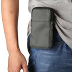 Universal Multi-function Plaid Texture Double Layer Zipper Sports Waist Bag / Shoulder Bag for iPhone X & 7 & 7 Plus / Galaxy S9+ / S8+ / Note 8 / Sony Xperia Z5 / Huawei Mate 8, Size: 16.5 x 9.0 x 3.0cm – Durable Build, Easy to Use