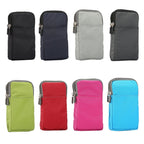 Universal Multi-function Plaid Texture Double Layer Zipper Sports Waist Bag / Shoulder Bag for iPhone X & 7 & 7 Plus / Galaxy S9+ / S8+ / Note 8 / Sony Xperia Z5 / Huawei Mate 8, Size: 16.5 x 9.0 x 3.0cm – Durable Build, Easy to Use