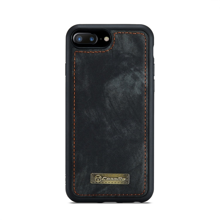CaseMe for iPhone 8 Plus & 7 Plus Multifunctional Leather Billfold with Detachable Magnetic PC Back Protective Case & Holder & 11 Card Slots & 3 Cash Slots & 1 Zipper Wallet & 2 Photo Frames & 3 Magnetic Clasps, For 8P & 7P