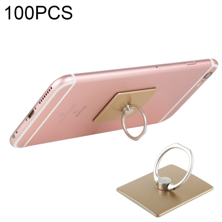 100 PCS Universal Finger Ring Mobile Phone Holder Stand Gold