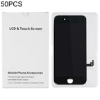 50 PCS Cardboard Packaging White Box for iPhone 8 / 7 LCD Screen, i7 / i8 Packaging Box – Durable Build, Easy to Use