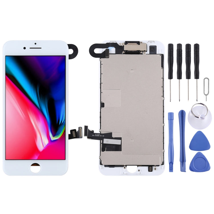 LCD Screen include Front Camera for iPhone 8, i8 White with Front Camera, i8 Black with Front Camera – Durable Build, Easy to Use i8 Black with Front Camera White