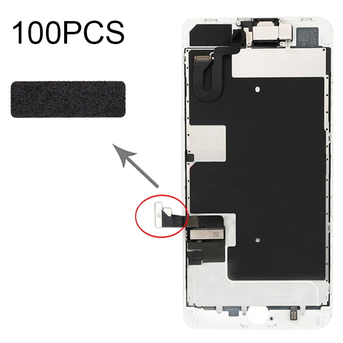 100 PCS Touch Flex Cable Cotton Pads for iPhone 8, For iPhone 8 For iPhone 8