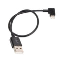 30cm USB to 8 Pin Right Angle Data Connector Cable for DJI SPARK / MAVIC PRO / Phantom 3 & 4 / Inspire 1 & 2, USB to 8 Pin USB to 8 Pin