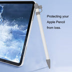3 in 1 Silicone Protective Cover+Touch Cap Pen+Nip Pen Case For Apple Pencil, White – Durable Build, Easy to Use