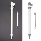 3 in 1 Silicone Protective Cover+Touch Cap Pen+Nip Pen Case For Apple Pencil, White – Durable Build, Easy to Use
