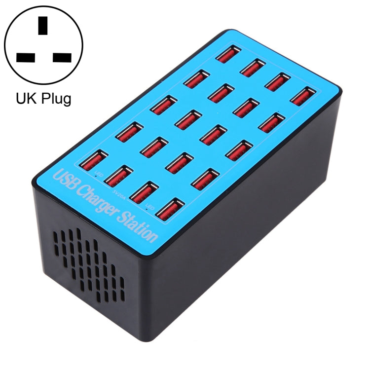 WLX-A5+ 100W 20 USB Ports Charger Station Automatically Assigned Smart...