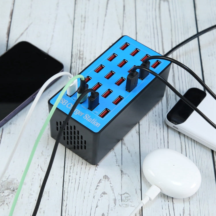 WLX-A5+ 100W 20 USB Ports Charger Station Automatically Assigned Smart...
