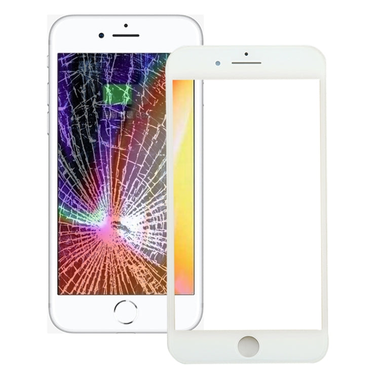 Front Screen Outer Glass Lens with Front LCD Screen Bezel Frame & OCA Optically Clear Adhesive for iPhone 8, For iPhone 8 (Frame+OCA) For iPhone 8 (Frame+OCA) White