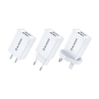 WK WP-U119 10W Dual USB Ports Travel Charger Power Adapter, US Plug, WP-U119 US Plug