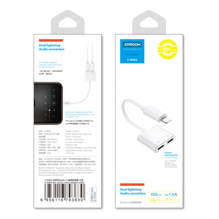 S-Y104 Adapter – Ben Series Apple 3.5+Lightning Adapter, Length: 1.2m