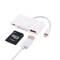NK-108L Card Reader – 8 Pin to USB + TF Card + SD Card Camera Reader Adapter, Compatible with... NK-108L