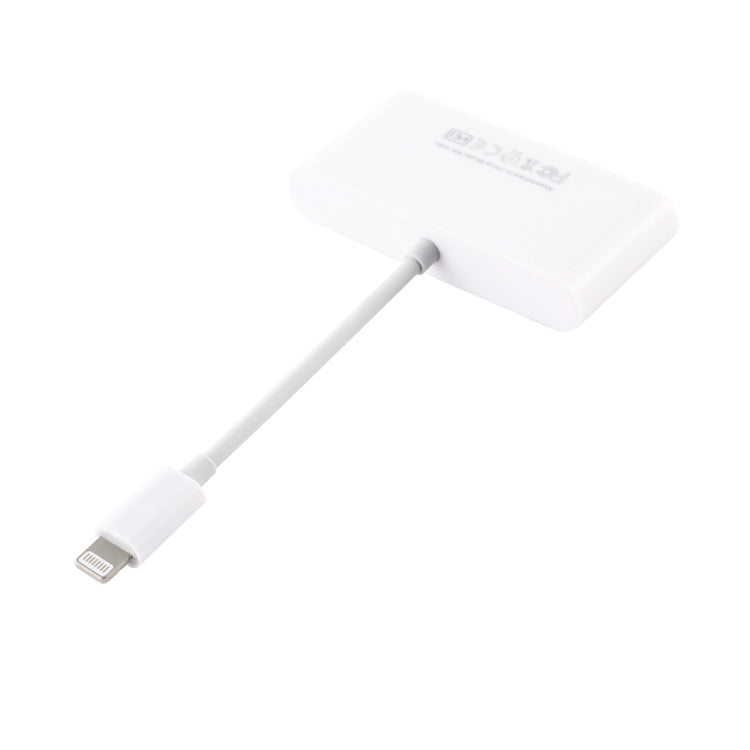 NK-108L Card Reader – 8 Pin to USB + TF Card + SD Card Camera Reader Adapter, Compatible with...