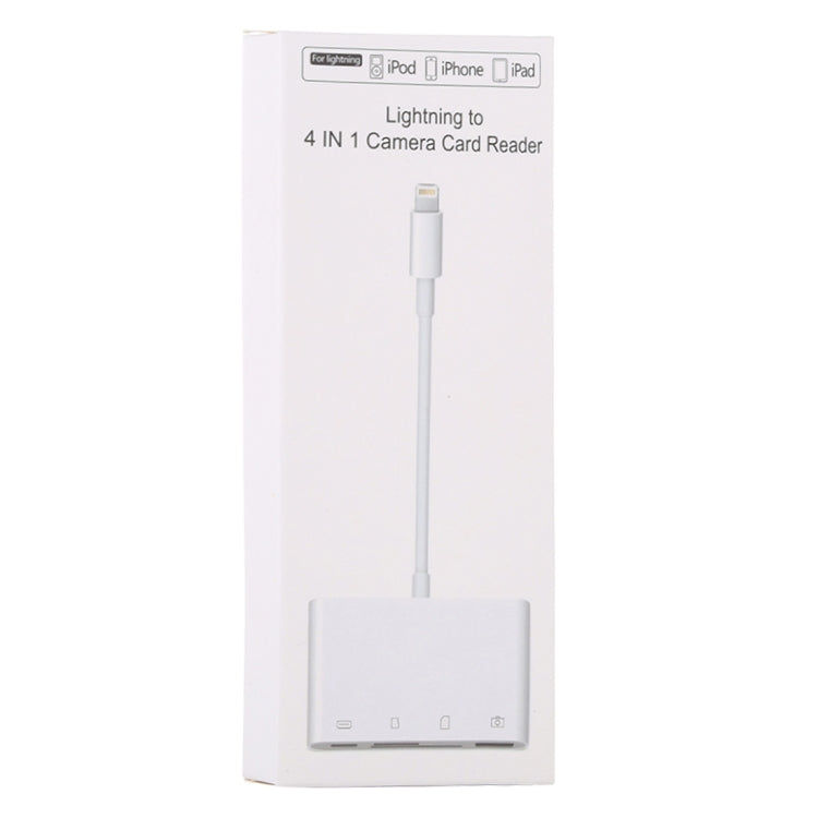 NK-108L Card Reader – 8 Pin to USB + TF Card + SD Card Camera Reader Adapter, Compatible with...