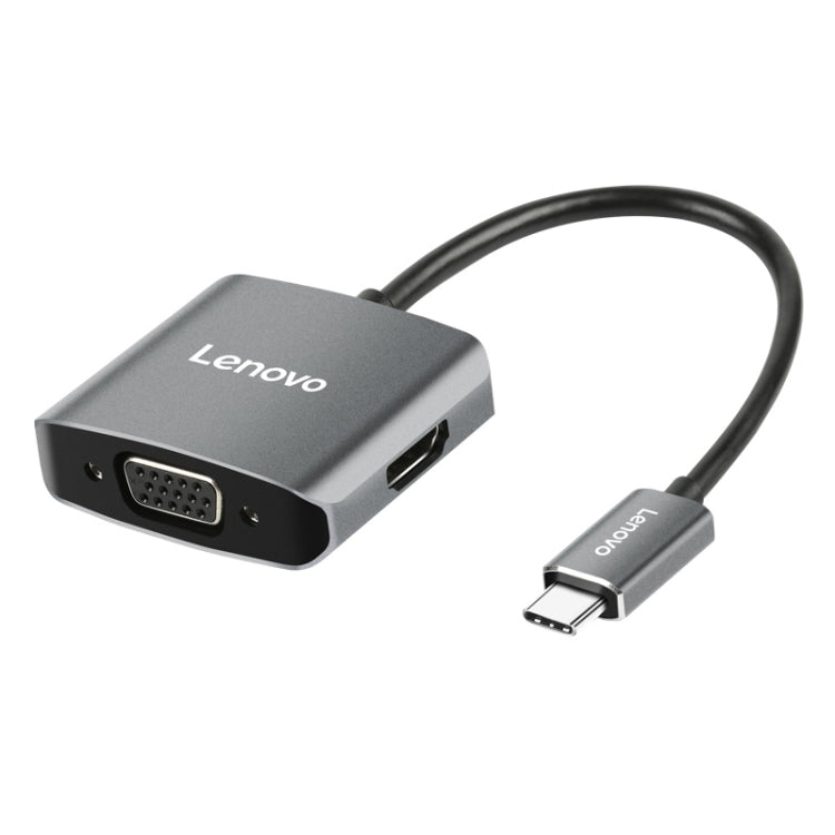 Original Lenovo C02 USB-C / Type-C to HDMI + VGA Converter – 4K Default Title