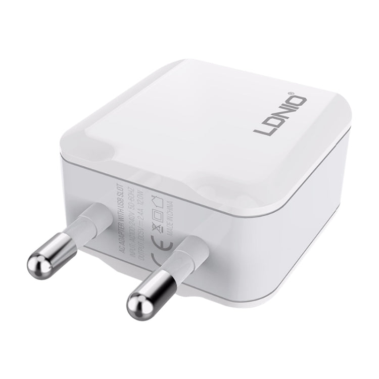 LDNIO Data Cable – A2201 2.4A Dual USB Charging Head Travel Direct Charge Mobile Phone...