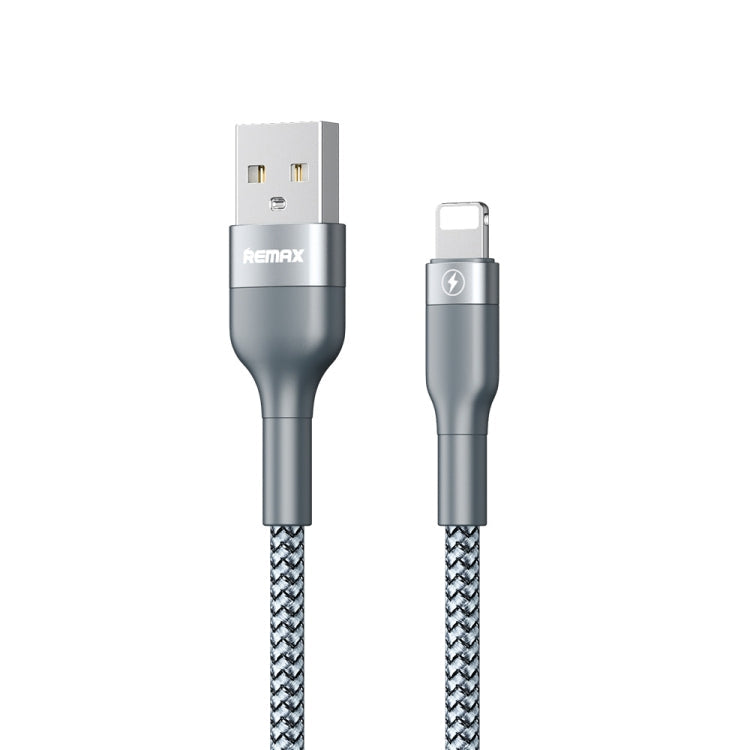 RC-064i Data Cable – Sury 2 Series 1m 2.4A USB to 8 Pin Data Cable for iPhone, iPad, 8 Pin 8 Pin Silver