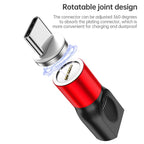 4 in 1 3A 8 Pin & USB-C / Type-C & Micro USB Zinc Alloy Magnetic Charging Head + USB-C / Type-C Magnetic Charging Adapter Set, USB-C / Type-C – Magnetic, Data Transmission