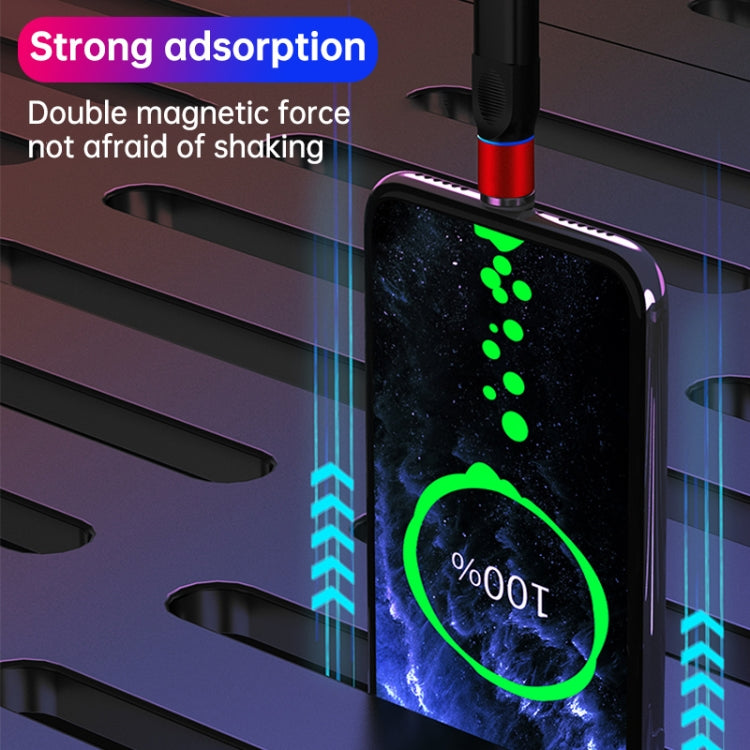 4 in 1 3A 8 Pin & USB-C / Type-C & Micro USB Zinc Alloy Magnetic Charging Head + USB-C / Type-C Magnetic Charging Adapter Set, USB-C / Type-C – Magnetic, Data Transmission