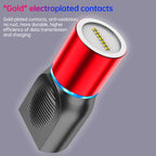 4 in 1 3A 8 Pin & USB-C / Type-C & Micro USB Zinc Alloy Magnetic Charging Head + USB-C / Type-C Magnetic Charging Adapter Set, USB-C / Type-C – Magnetic, Data Transmission