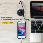 KP-ZMC Wireless Charger – Embedded Desktop Wireless Charger with PD+USB Interface Cable Length: 1.2m