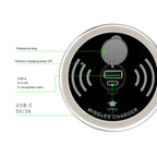 KP-ZMC Wireless Charger – Embedded Desktop Wireless Charger with PD+USB Interface Cable Length: 1.2m
