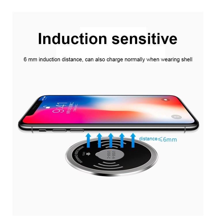 KP-ZMC Wireless Charger – Embedded Desktop Wireless Charger with PD+USB Interface Cable Length: 1.2m