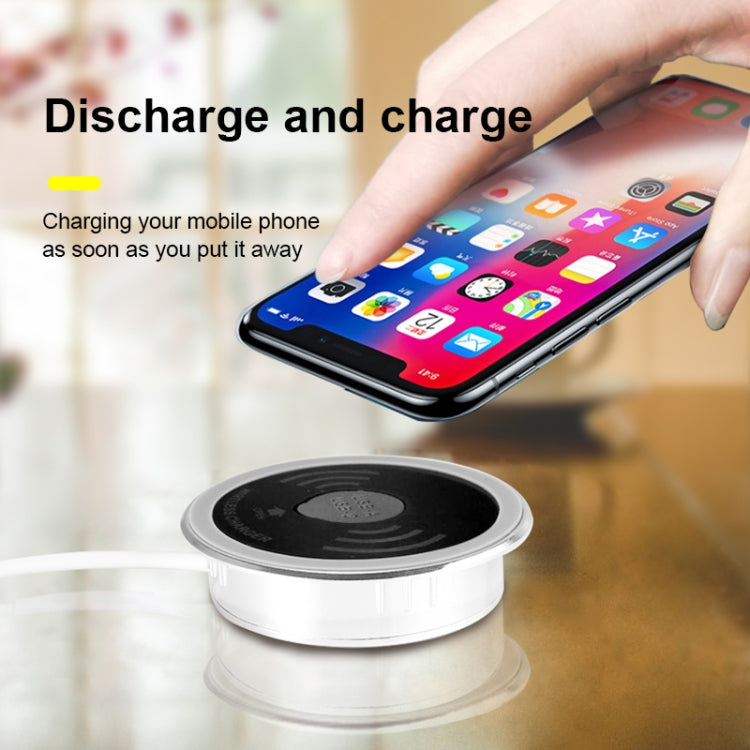 KP-ZMC Wireless Charger – Embedded Desktop Wireless Charger with PD+USB Interface Cable Length: 1.2m