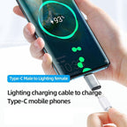 USB-C Adapter – / Type-C Male to 8 Pin Female Charging Adapter, Support Data...