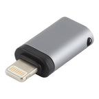8 Pin Male to USB-C / Type-C Female Charging Adapter, Support Data...