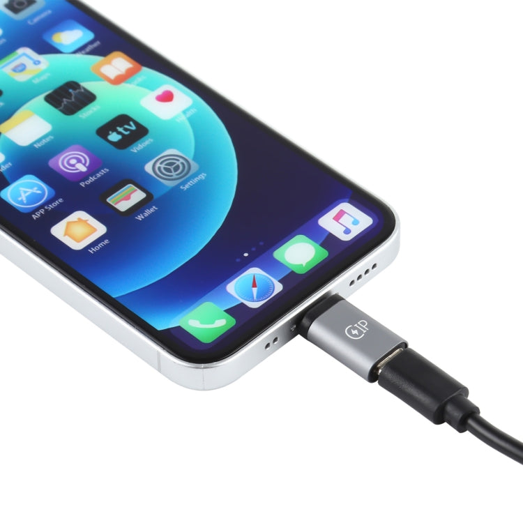 8 Pin Male to USB-C / Type-C Female Charging Adapter, Support Data...