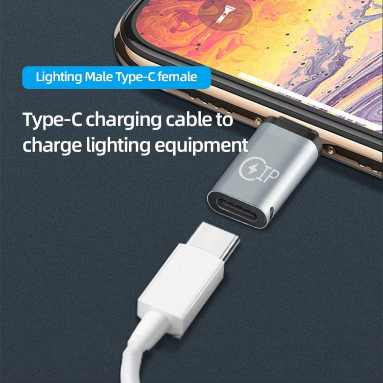 8 Pin Male to USB-C / Type-C Female Charging Adapter, Support Data...