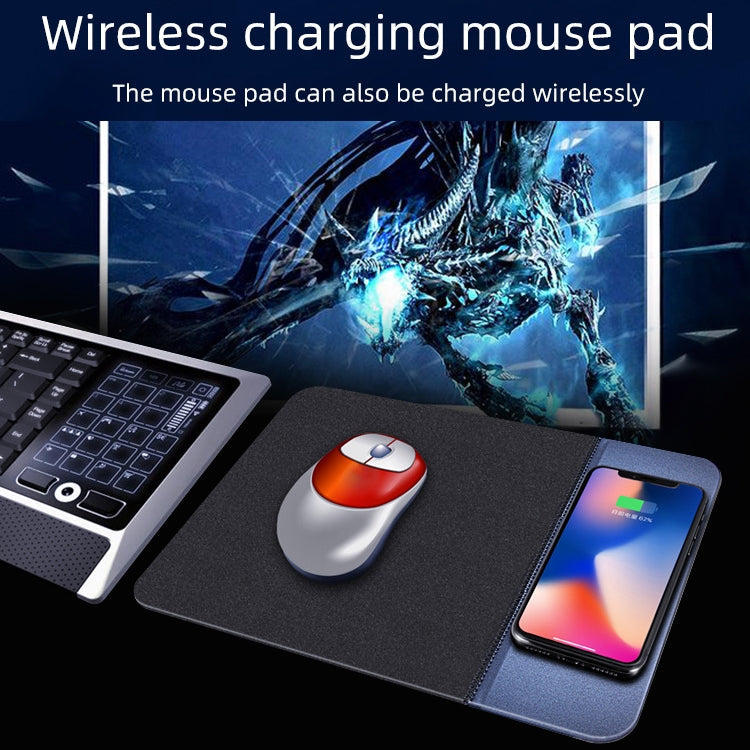 OJD-36 Wireless Charger – QI Standard 10W Lighting Wireless Charger Rubber Mouse Pad, Size: 26.2...