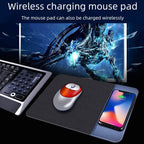 OJD-36 Wireless Charger – QI Standard 10W Lighting Wireless Charger Rubber Mouse Pad, Size: 26.2...