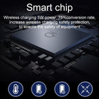 OJD-36 Wireless Charger – QI Standard 10W Lighting Wireless Charger Rubber Mouse Pad, Size: 26.2...