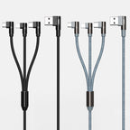 RC-167th Charging Cable – 3 in 1 2.1A USB to 8 Pin + USB-C / Type-C + Micro USB Range Series...