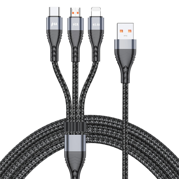 ADC-138 Data Cable – Fast Charging, Braided Nylon Grey